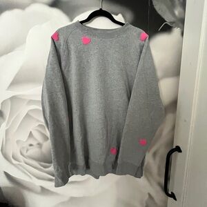 Brunette the Label ‘All Over Heart’ sweatshirt with L/XL